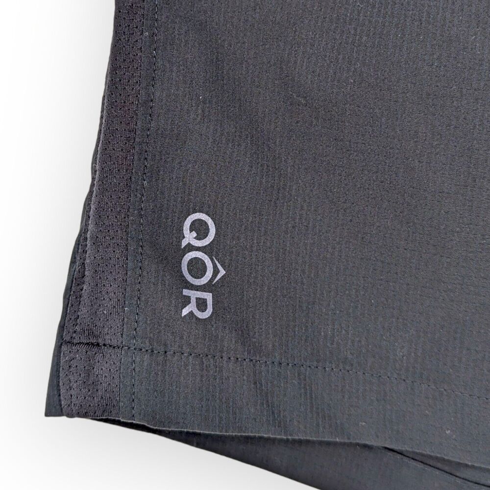 QOR Shorts Men's Size Small Elastic Waist Black Flawed - Picture 2 of 9